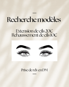 Service : extension de cils Service : extension de cils